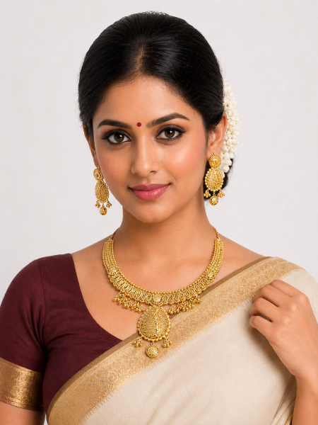 Stylish necklace set with hangers