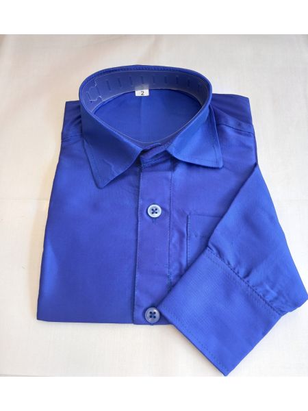Size (1-10) Dark blue silk shirt