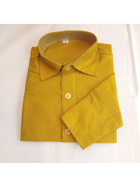 Size (1-10) Yellowish silk shirt