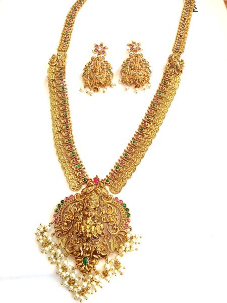 Temple Jewellery With Stones and Pearls