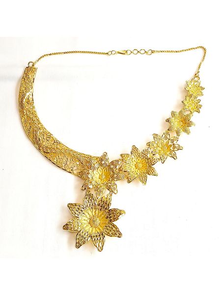 Chunk gold plated necklace