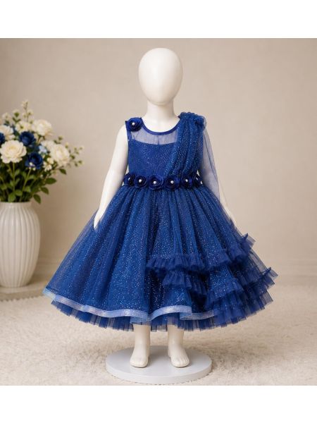 Royal Navy Blue Princess Party Dress