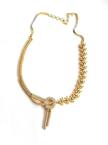 Imitation Neckalace with White AD Stones AD-NE-11