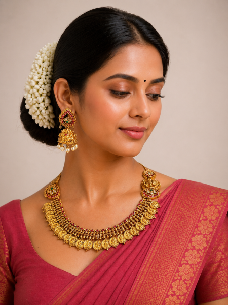 TEMPLE JEWELLERY WITH stones