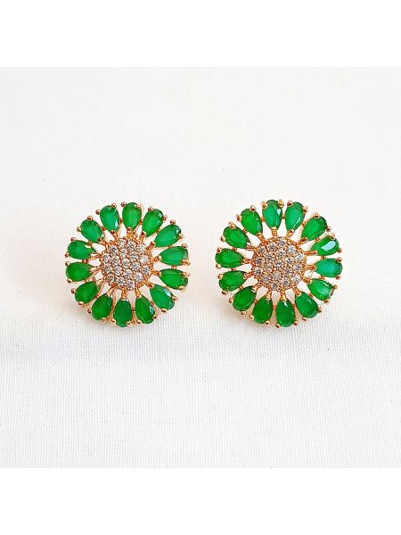 Dark green stone with tiny white stone