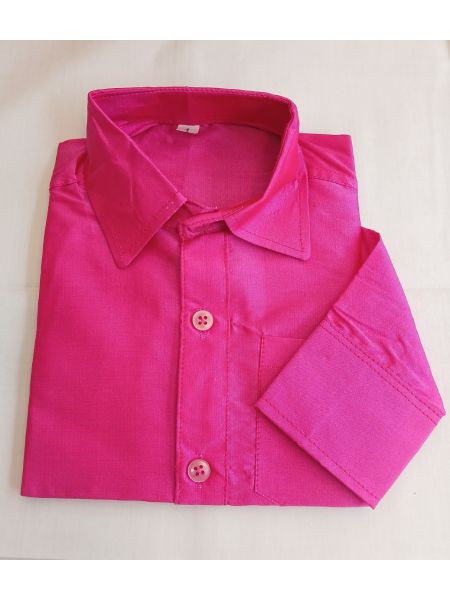 Size (1-10) Pinkish silk shirt