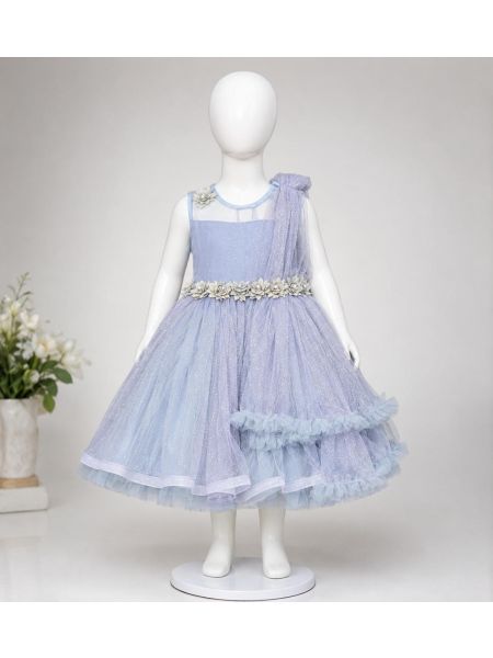Sparkling Ice Blue Princess Dress 
