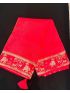  Red Soft Raw Silk Saree with Matching Blouse Piece