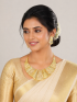 Fancy design necklace with matching earring