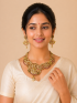Temple Jewellery with white and Pink Stones