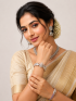 Silver colour temple jewellery