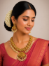 Temple Jewellery with stones and Pearls NEC-ME-A6