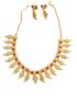 ImitationNeckalace with White AD amd Pink Stones