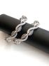 Silver colour Bangles with wjite zircon Stones