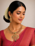 Imitation Neckalce with white/pink stones and Pearls