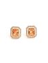 Stone earring with cubic zirconia