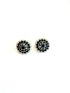 Earring with blue and pearls