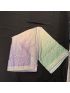 Mint Green & Lavender Ombre Soft Silk Saree with Matching Blouse Piece