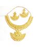 Traditional necklace design set with big pendent in centre