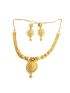 Necklace with earring + central pendent with stone