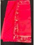  Red Soft Raw Silk Saree with Matching Blouse Piece