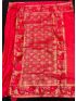  Red Soft Raw Silk Saree with Matching Blouse Piece