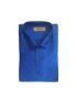 Dark blue mens silk shirt