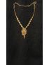Elegant gold-tone necklace with a beautifully crafted heart-shaped pendant. Perfect for weddings, special occasions, or adding a touch of elegance to any outfit.