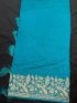 Teal Embroidered Saree