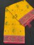 Mustard Yellow Peacock Saree