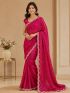 Fuchsia Embellished Saree 