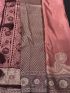 Elegant Dusty Rose Silk Saree with Intricate Zari Border