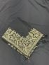 Elegant Black Embroidered Saree with Matching Blouse