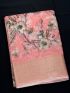 Elegant Pink Floral Cotton Saree with Matching Blouse