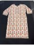 Elegant Peach Floral Cotton Salwar Suit with Matching Dupatta