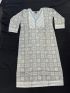 Elegant Grey & Sky Blue Printed Cotton Salwar Suit with Matching Dupatta