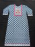 Elegant Indigo Blue Printed Cotton Salwar Suit with Matching Dupatta