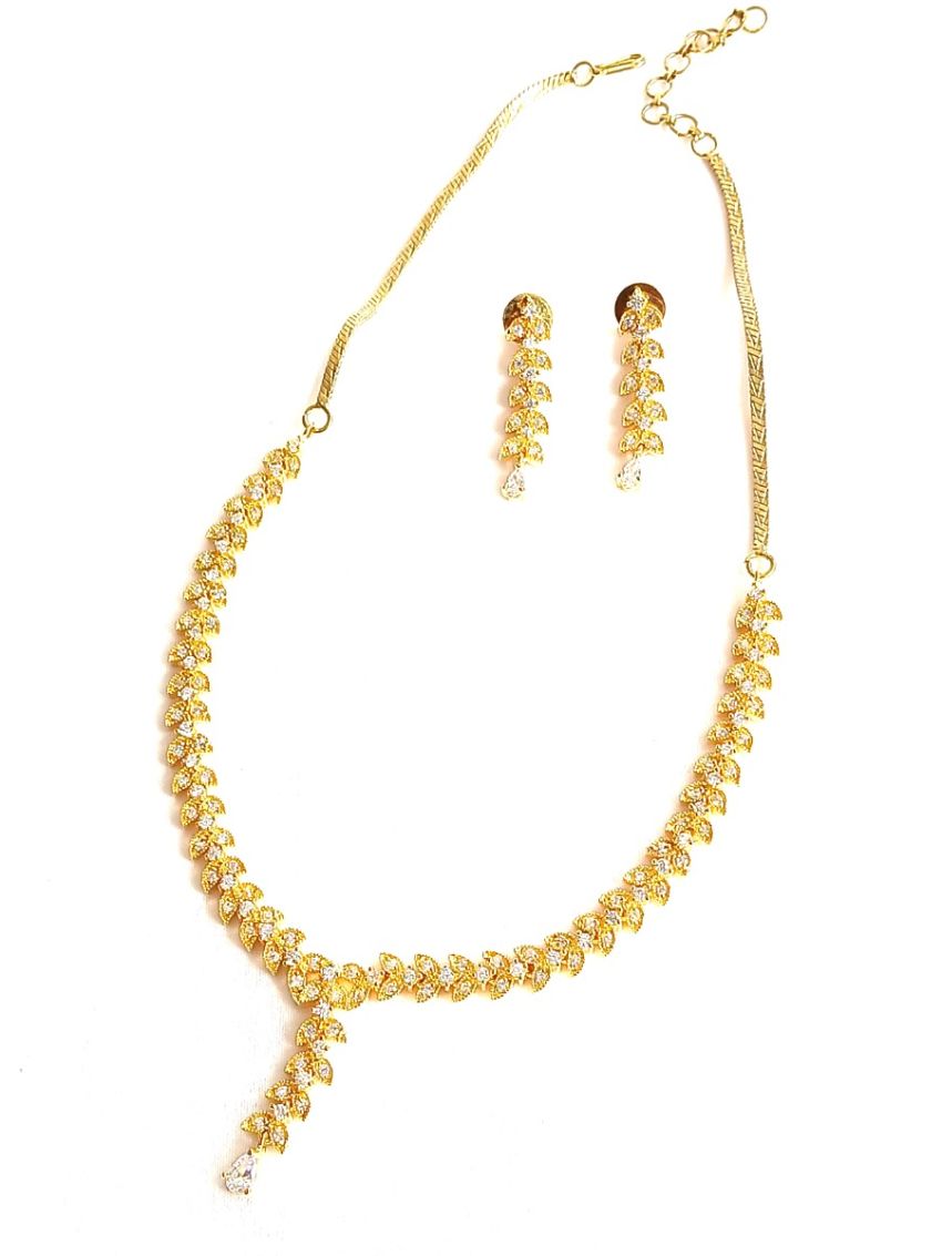 Imitation Neckalace with white AD stones