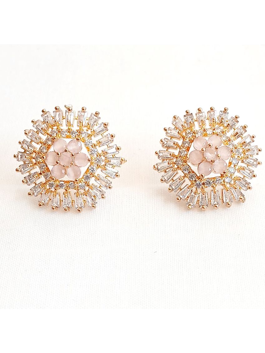 Pink + stone white with crystal buttons