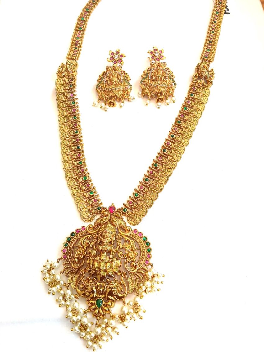 Temple Jewellery With Stones and Pearls