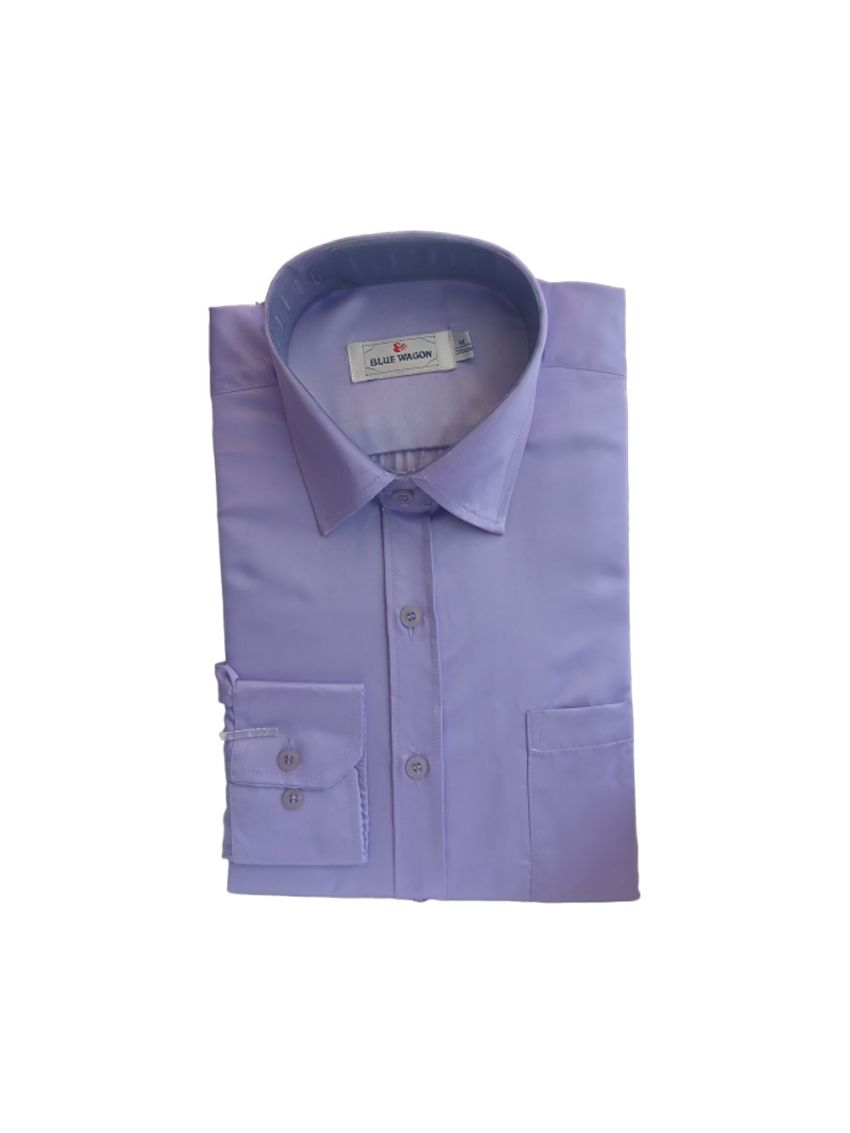 Lavender coloured mens silk shirt