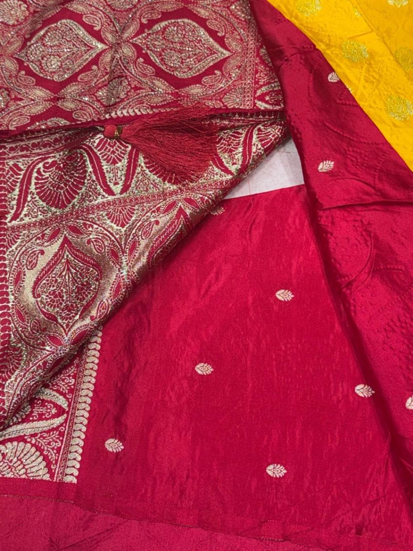 Yellow Gold Banarasi Saree