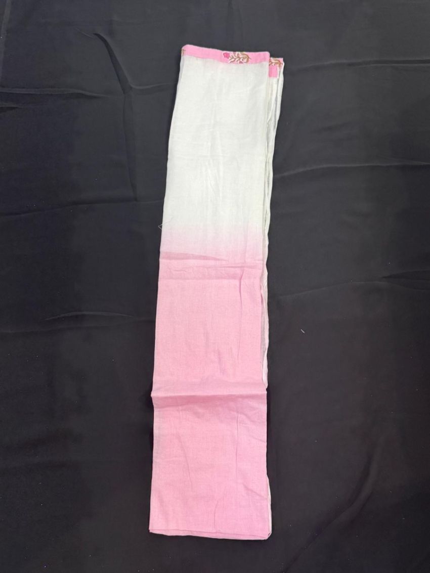 Elegant Pink Floral Printed Cotton Salwar Suit with Matching Dupatta