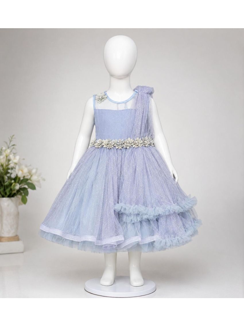 Sparkling Ice Blue Princess Dress 