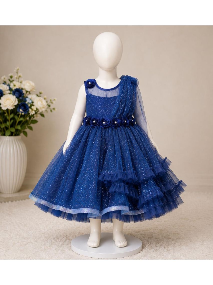Royal Navy Blue Princess Party Dress